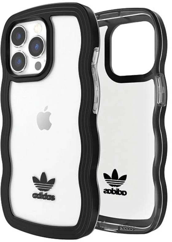 Adidas OR Wavy Dėklas iPhone 13 Pro/13 6,1″ juodos spalvos-skaidrus 51900