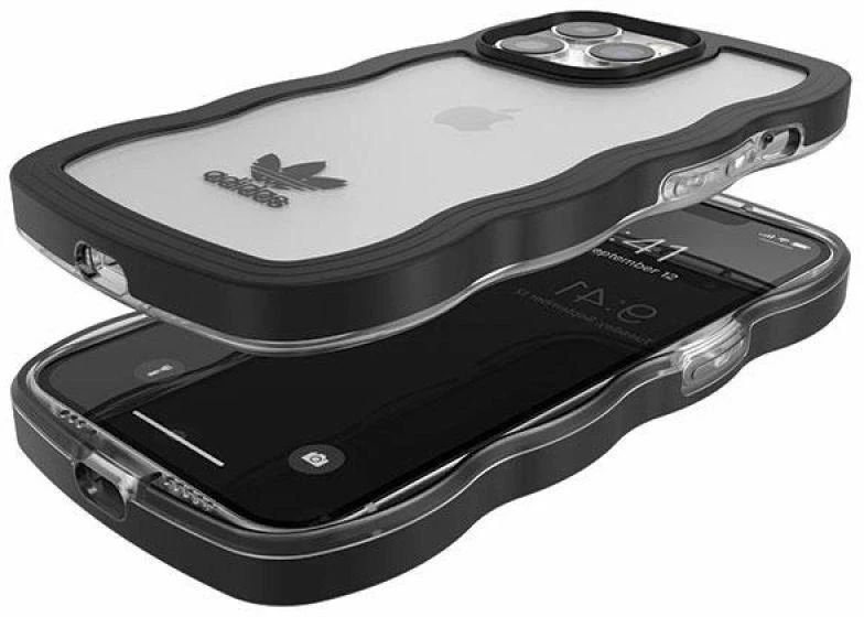 Adidas OR Wavy Dėklas iPhone 13 Pro/13 6,1″ juodos spalvos-skaidrus 51900