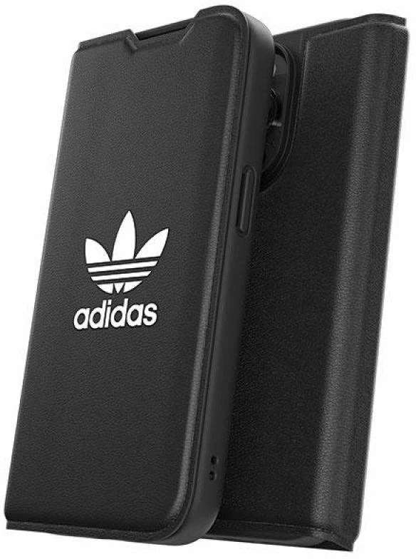 Adidas OR Booklet Dėklas BASIC Apple iPhone 14Pro 6.1″ juodos spalvos baltos spalvos 50182