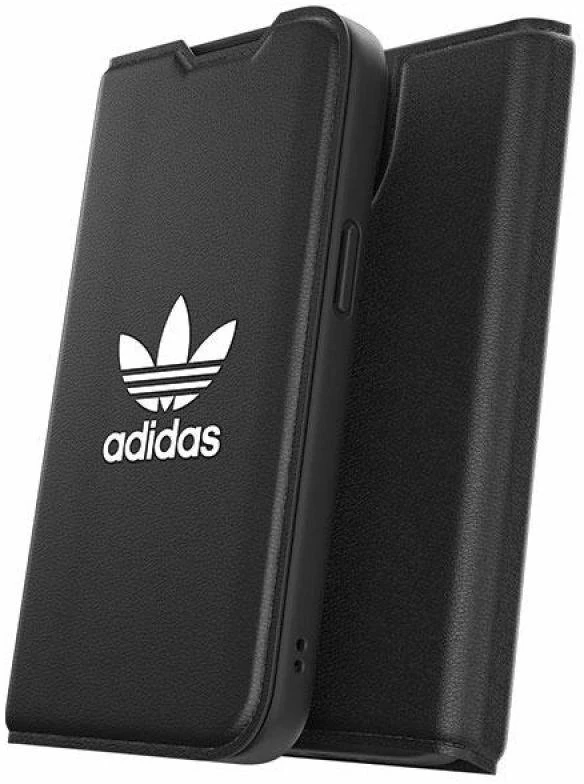 Adidas OR Booklet Dėklas BASIC iPhone 14/ 15 / 13 6.1″ juodos spalvos baltos spalvos 50181
