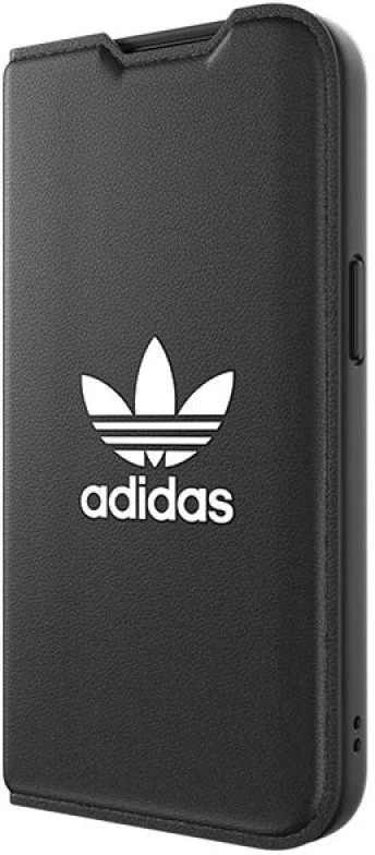 Adidas OR Booklet Dėklas BASIC iPhone 14/ 15 / 13 6.1″ juodos spalvos baltos spalvos 50181