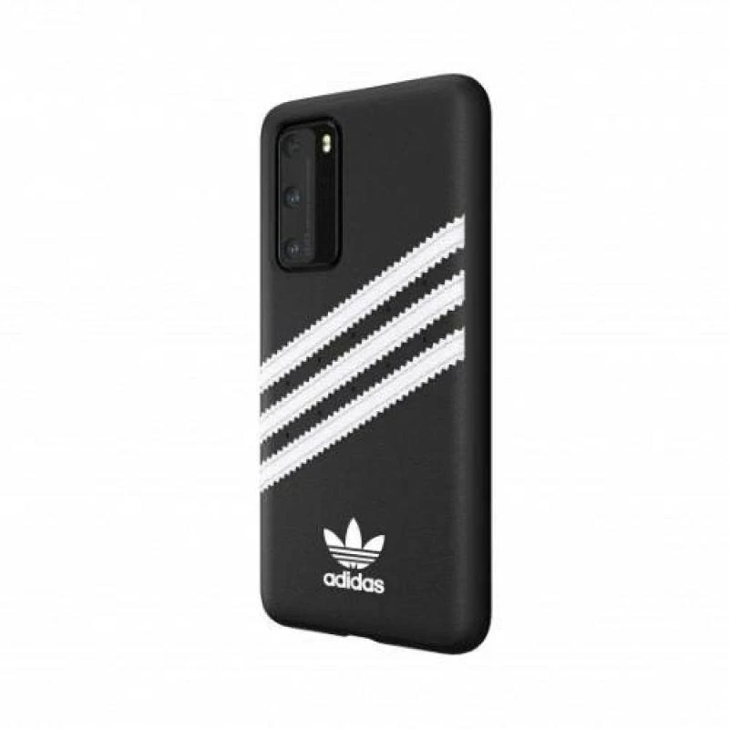 Dėklas Adidas OR Moulded PU SS20 Huawei P40 juodos spalvos baltas 39061