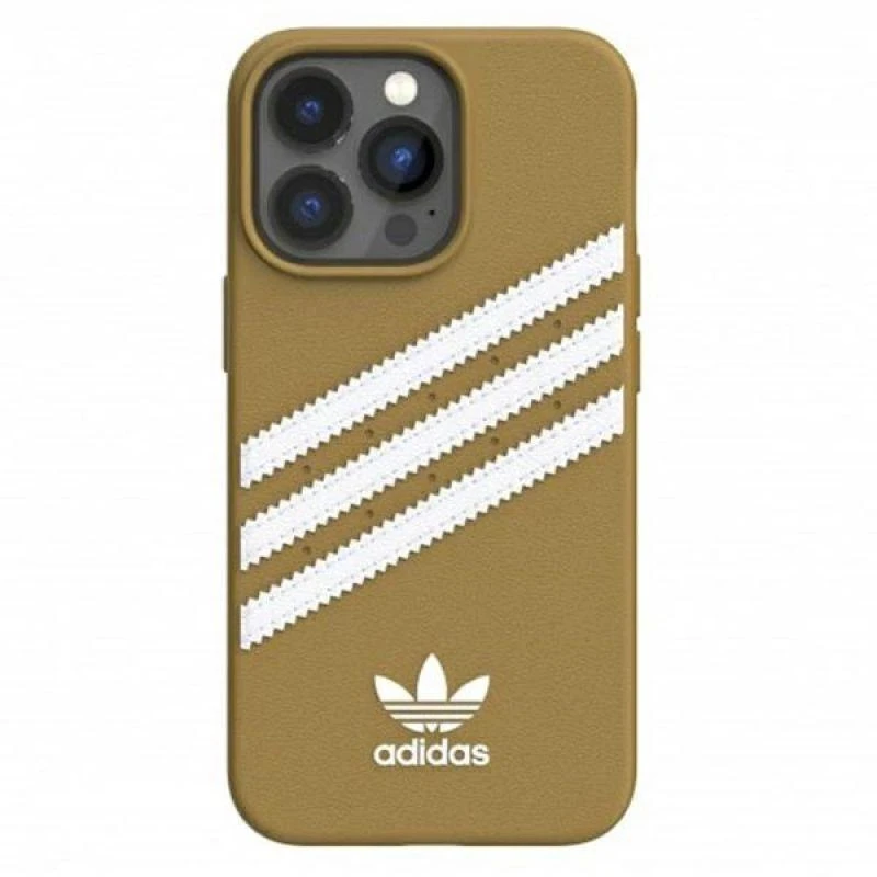 Dėklas Adidas OR Moulded PU Apple iPhone 13 Pro / 13 6,1" smėlio-auksinis 47806