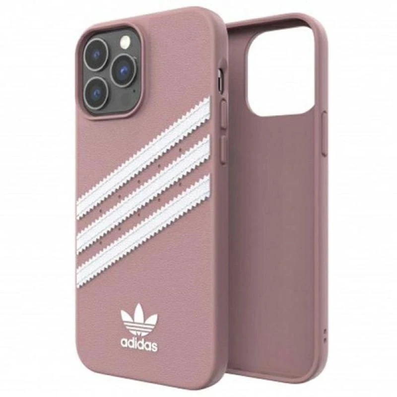 Adidas OR Moulded Dėklas PU Apple iPhone 13 Pro Max 6,7″ rožinės spalvos 47809