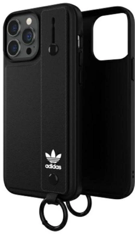 Adidas OR Hand Strap dėklas Apple iPhone 13 ProMax 6,7″ juodos spalvos 47139