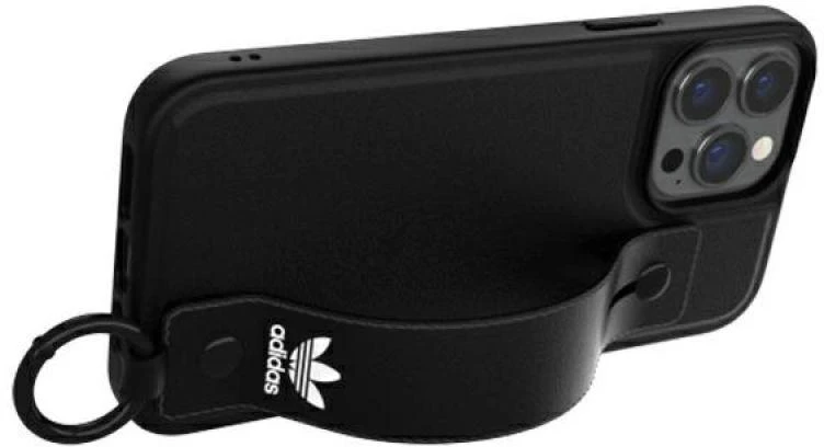 Adidas OR Hand Strap dėklas Apple iPhone 13 ProMax 6,7″ juodos spalvos 47139