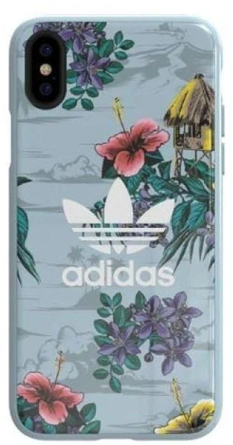 Apple iPhone X / XS Adidas OR Snap dėklas Floral pilkos spalvos