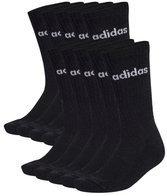 „Adidas“ paminkštintos „Linear Crew“ kojinės, 10 porų, juodos, KF9092