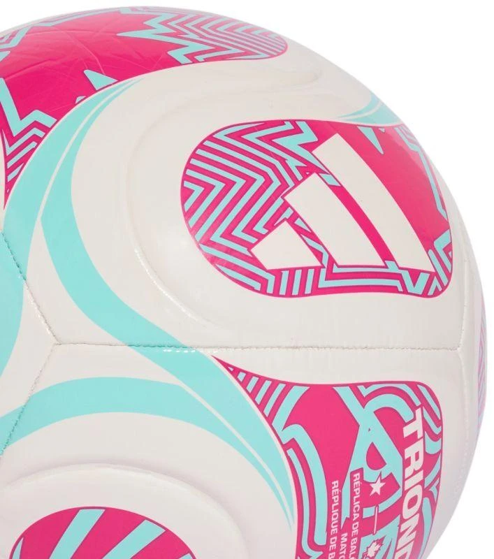 adidas Pasaulio taurė '26 Trionda Club futbolo kamuolys baltas, rožinis ir mėlynas JD8054