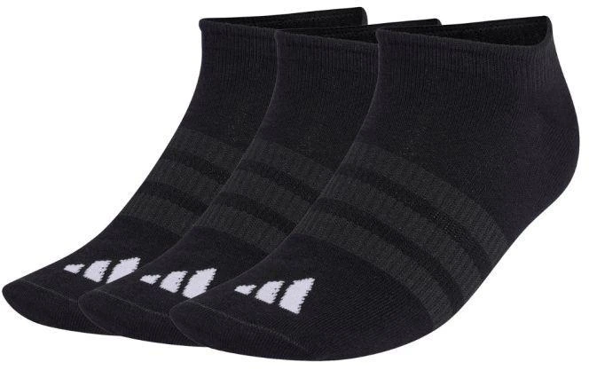 Adidas Plonos ir lengvos sportinės nematomos kojinės, 3 poros, juodos KD6719