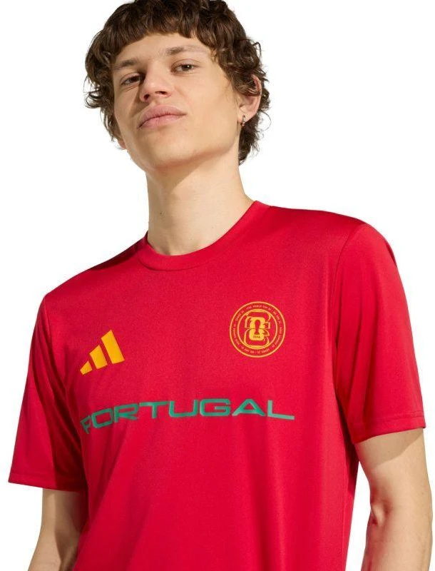 adidas Portugal 26 išvykos aprangos marškinėliai, raudoni KH2310