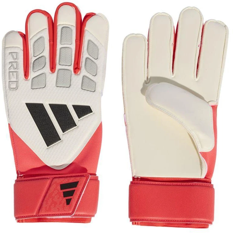 adidas Predator Match vartininko pirštinės baltos ir raudonos KA7783