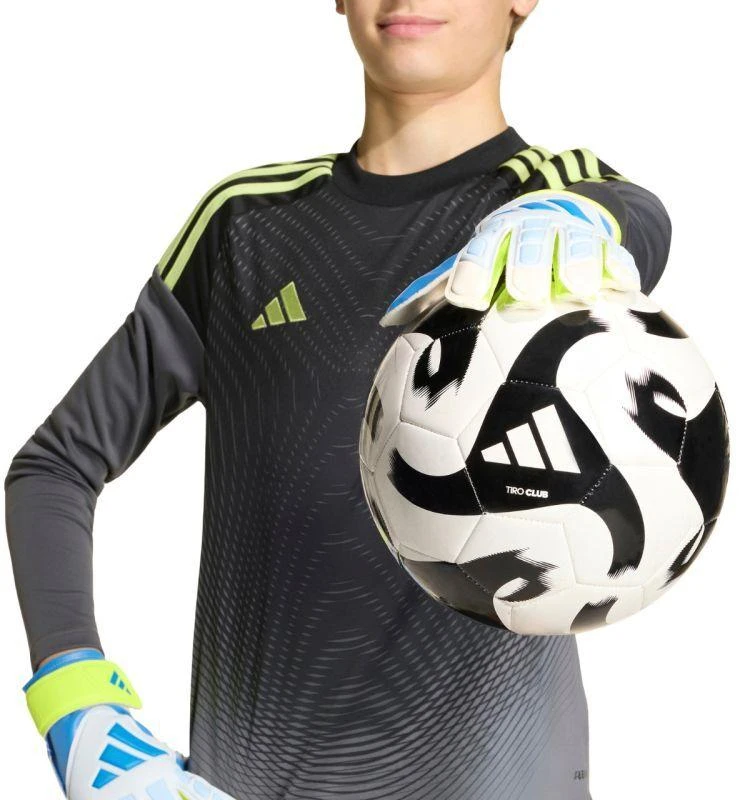 adidas Predator Training vaikiškos vartininko pirštinės baltos, geltonos ir mėlynos KA7793