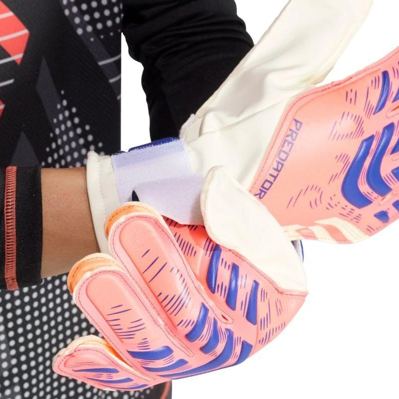 adidas Predator Treniruočių Vartininko Pirštinės Baltos ir Oranžinės JN5355