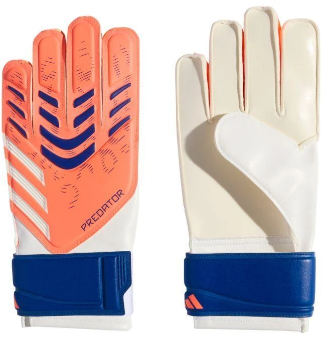 adidas Predator Vaikų Treniruočių Vartininko Pirštinės Baltos ir Oranžinės JN5361