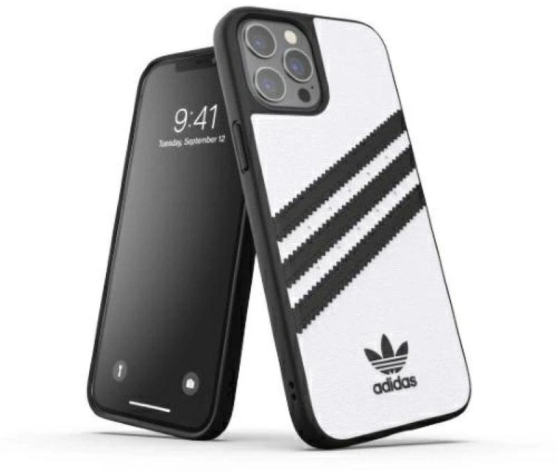 Apple iPhone 12 Pro Max Adidas OR Moulded dėklas PU (42239) baltos spalvos
