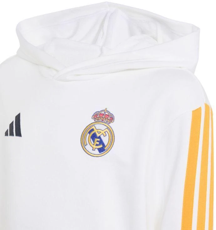 „adidas Real Madrid“ vaikiškas džemperis su gobtuvu, baltas, KG2953