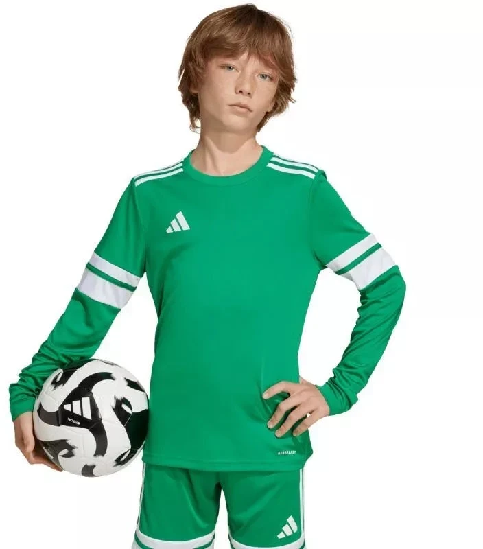 adidas Squadra 25 marškinėliai ilgomis rankovėmis vaikams žali JN7491