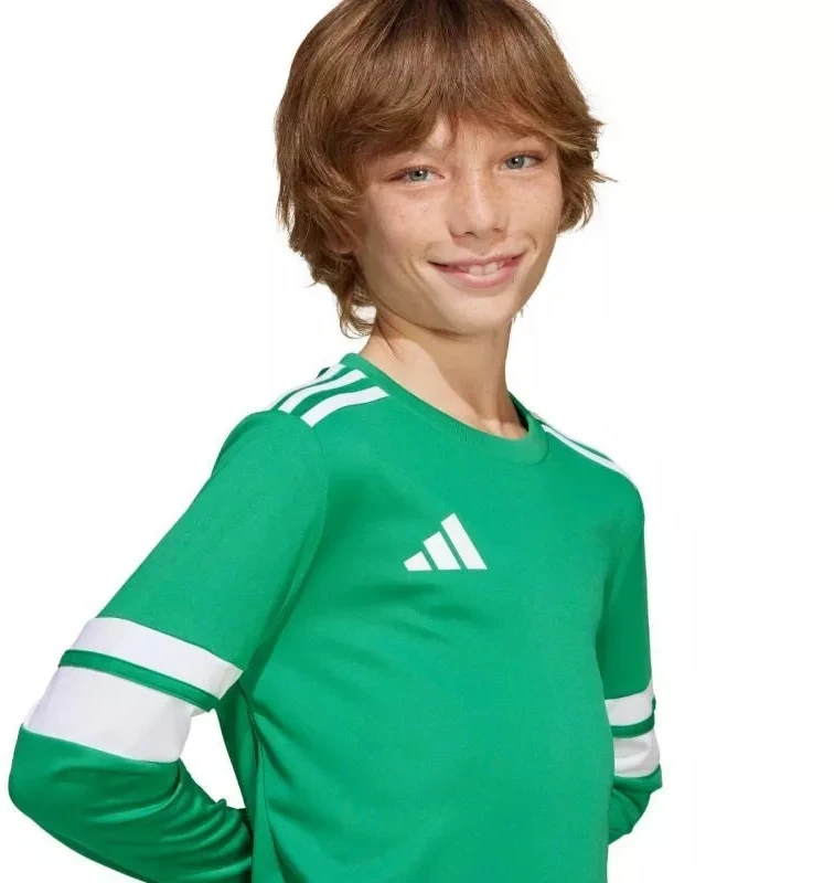 adidas Squadra 25 marškinėliai ilgomis rankovėmis vaikams žali JN7491