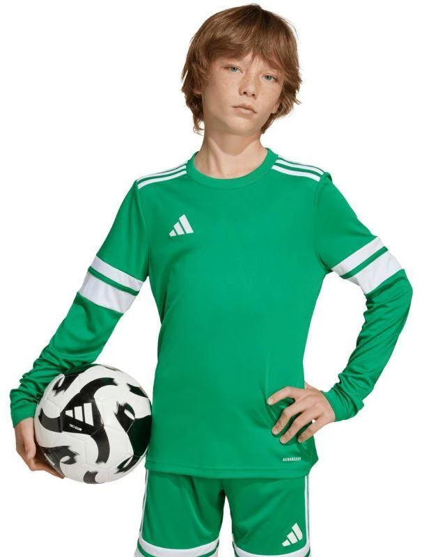 adidas Squadra 25 marškinėliai ilgomis rankovėmis vaikams žali JN7491
