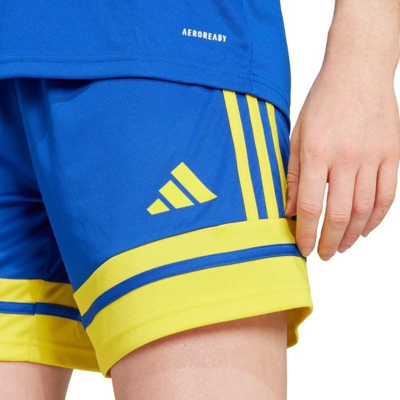 adidas Squadra 25 moteriški šortai, mėlyni ir geltoni, JN5408