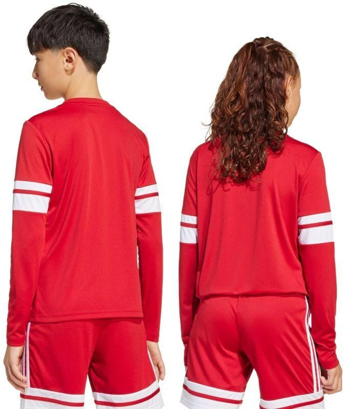 adidas Squadra 25 Vaikiškas džersis ilgomis rankovėmis, raudonas ir baltas JJ0041