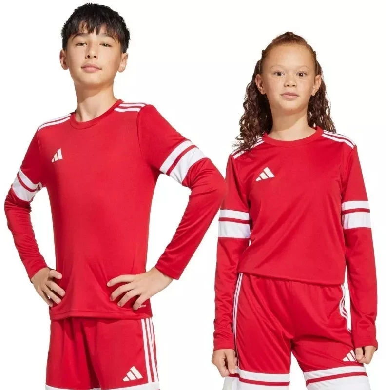 adidas Squadra 25 Vaikiškas džersis ilgomis rankovėmis, raudonas ir baltas JJ0041
