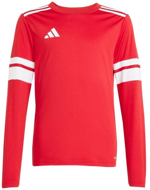 adidas Squadra 25 Vaikiškas džersis ilgomis rankovėmis, raudonas ir baltas JJ0041