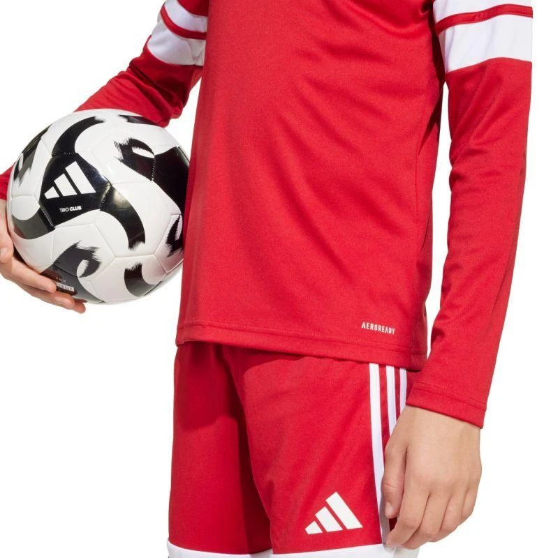adidas Squadra 25 Vaikiškas džersis ilgomis rankovėmis, raudonas ir baltas JJ0041