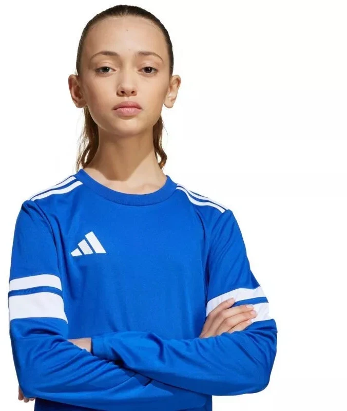 adidas Squadra 25 vaikiški marškinėliai ilgomis rankovėmis, mėlyni JJ0046