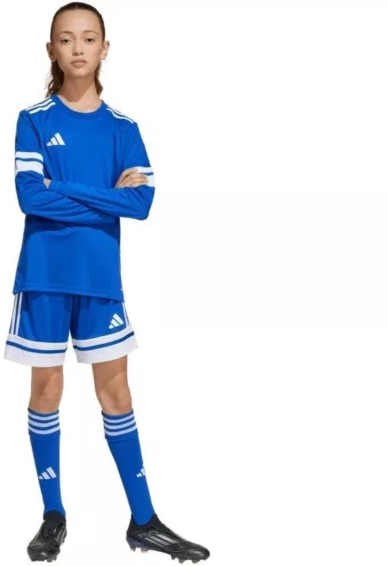 adidas Squadra 25 vaikiški marškinėliai ilgomis rankovėmis, mėlyni JJ0046