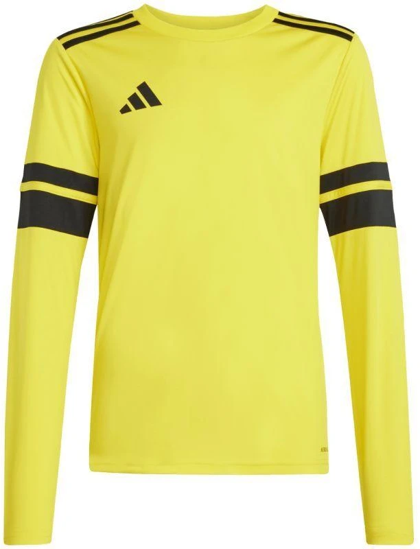 adidas Squadra 25 vaikiški marškinėliai ilgomis rankovėmis geltoni JJ0043
