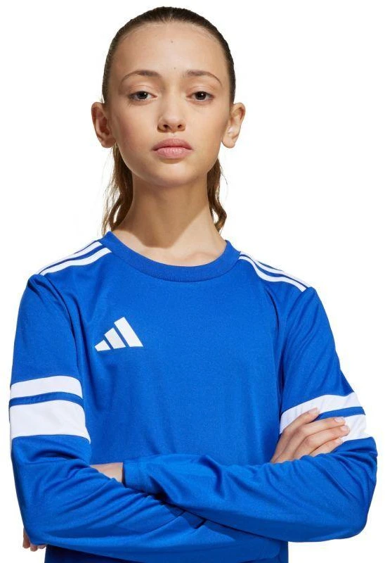 adidas Squadra 25 vaikiški marškinėliai ilgomis rankovėmis, mėlyni JJ0046