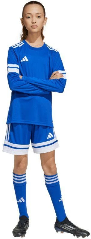 adidas Squadra 25 vaikiški marškinėliai ilgomis rankovėmis, mėlyni JJ0046