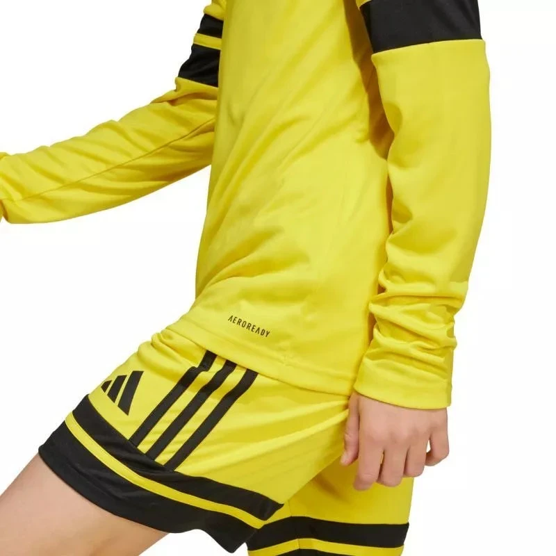 adidas Squadra 25 vaikiški marškinėliai ilgomis rankovėmis geltoni JJ0043