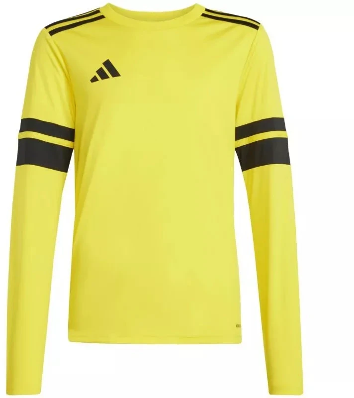 adidas Squadra 25 vaikiški marškinėliai ilgomis rankovėmis geltoni JJ0043