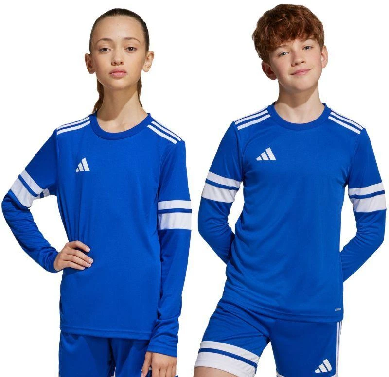 adidas Squadra 25 vaikiški marškinėliai ilgomis rankovėmis, mėlyni JJ0046