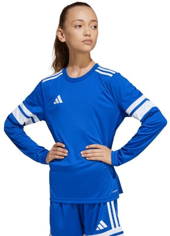 adidas Squadra 25 vaikiški marškinėliai ilgomis rankovėmis, mėlyni JJ0046