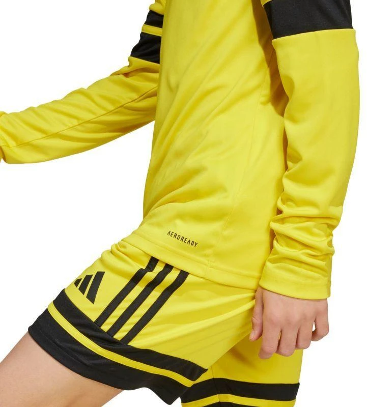 adidas Squadra 25 vaikiški marškinėliai ilgomis rankovėmis geltoni JJ0043