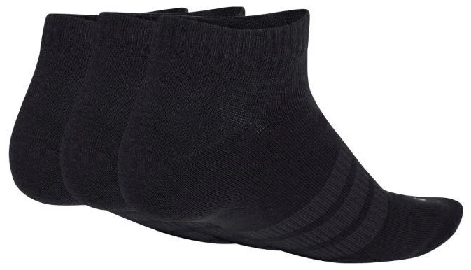 Adidas Thin & Light Essentials žemo kirpimo 3 poros kojinių, juodos KC9628