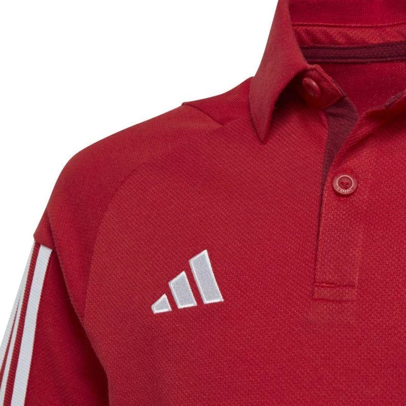 adidas Tiro 23 Competition Cotton Polo marškinėliai vaikams raudoni HI4715