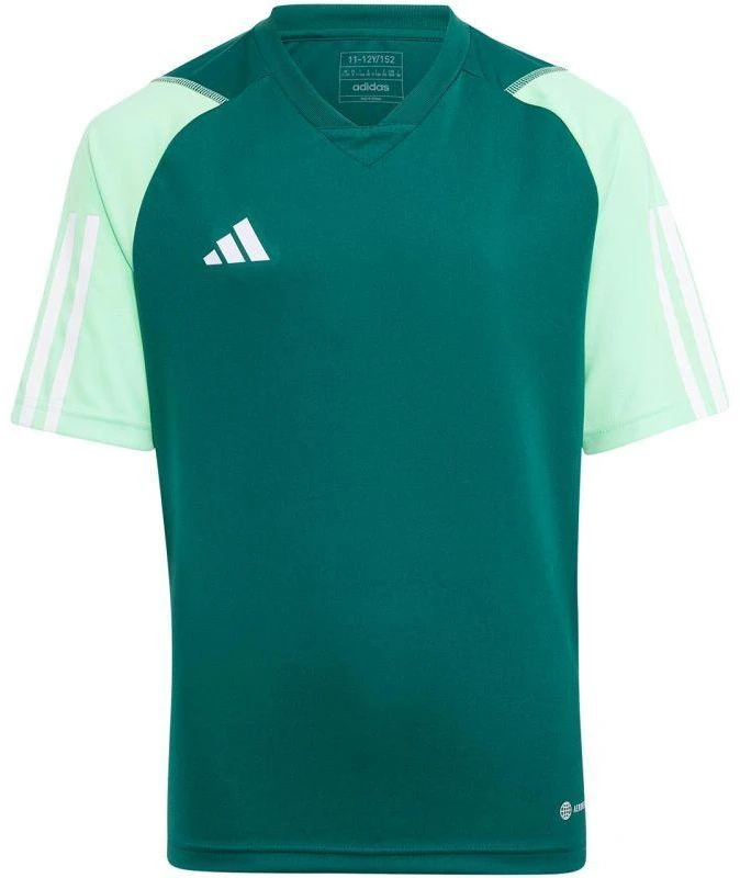 adidas Tiro 23 varžybų marškinėliai vaikams žali HU1300