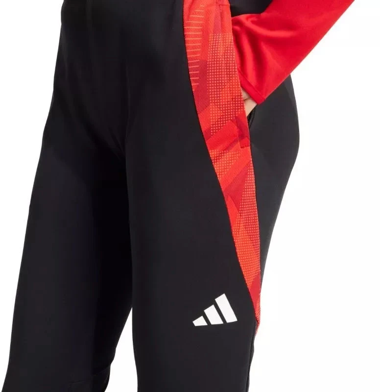 adidas Tiro 24 Varžybų treniruočių kelnės moterims, juodos ir raudonos, IS1637
