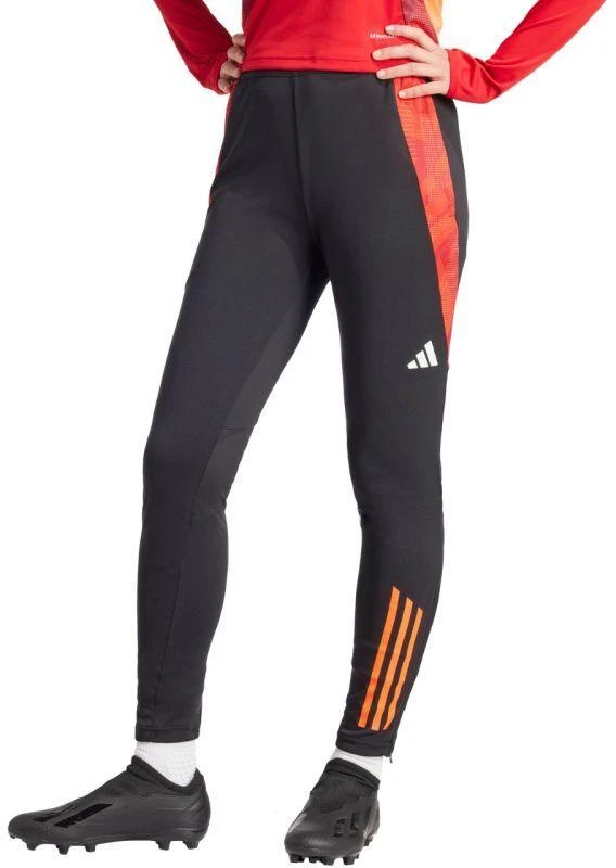adidas Tiro 24 Varžybų treniruočių kelnės moterims, juodos ir raudonos, IS1637