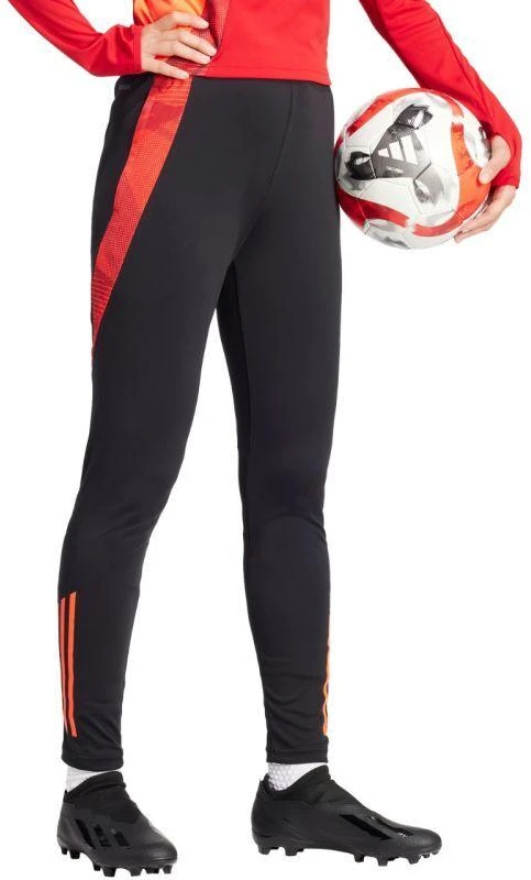 adidas Tiro 24 Varžybų treniruočių kelnės moterims, juodos ir raudonos, IS1637