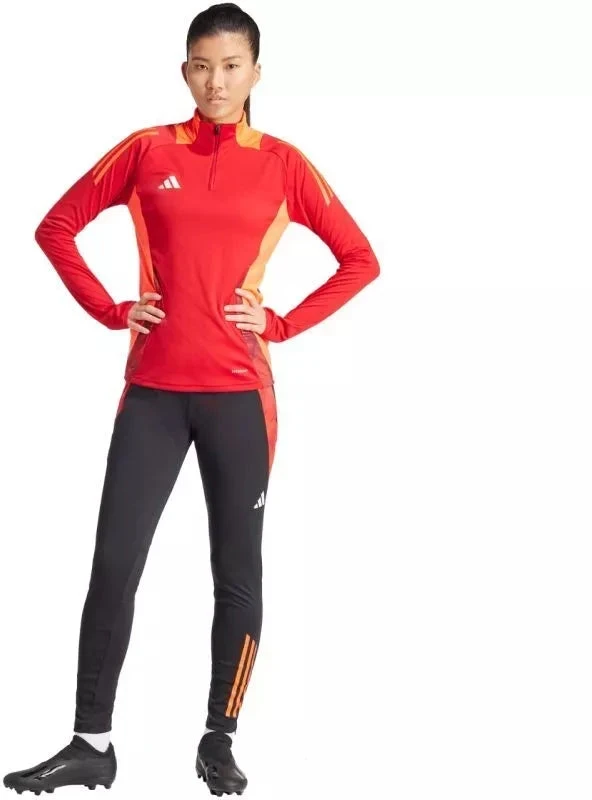 adidas Tiro 24 Varžybų treniruočių kelnės moterims, juodos ir raudonos, IS1637