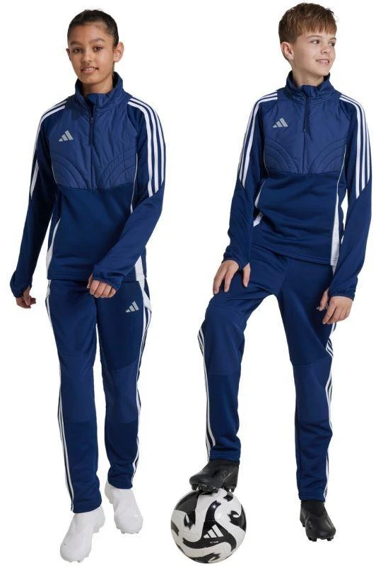 adidas Tiro 24 žieminės vaikiškos kelnės mėlynos IY0117