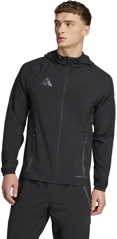 adidas Tiro 25 Competition Vis Tech kelioninis džemperis su gobtuvu - Juodas JX9502