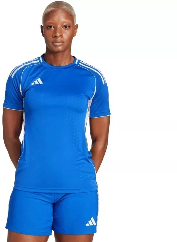 adidas Tiro 25 Varžybiniai marškinėliai moterims, mėlyni JH3825