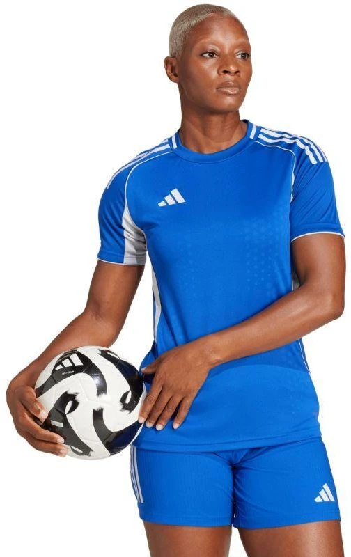 adidas Tiro 25 Varžybiniai marškinėliai moterims, mėlyni JH3825